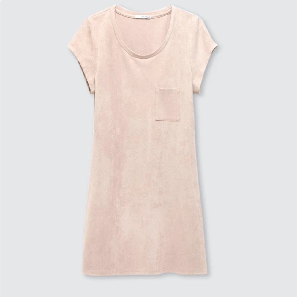 Astars suede T-shirt dress